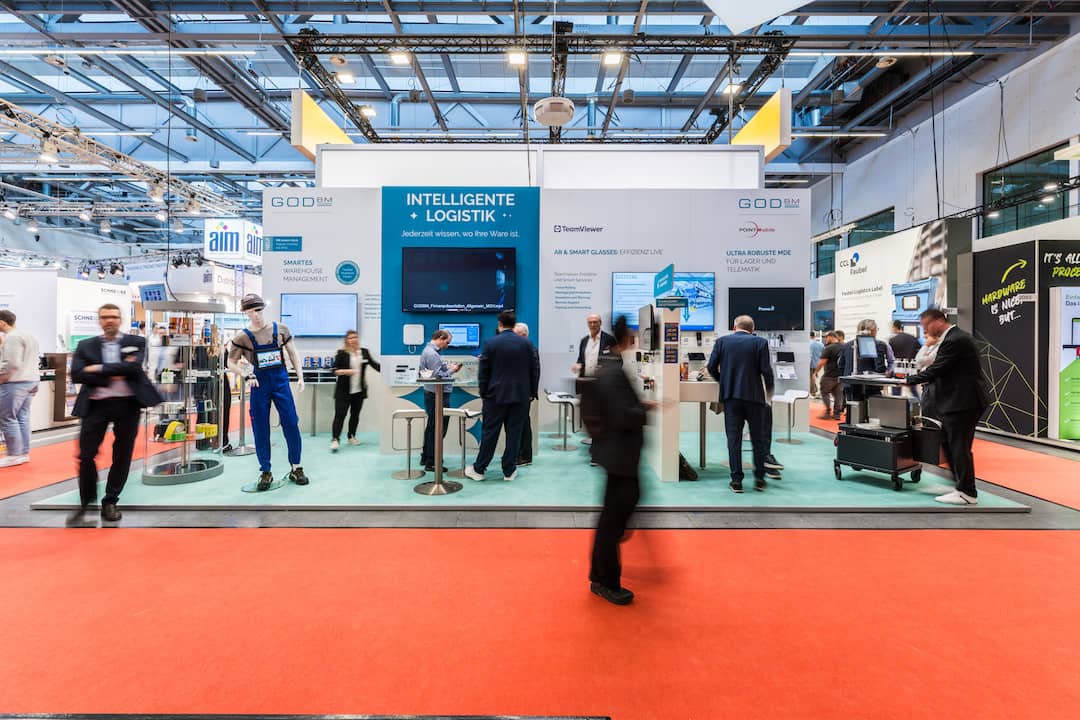 Standansicht des GODBM-Stands auf der LogiMAT2026